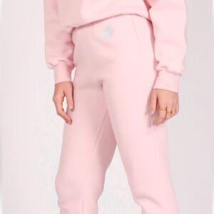 Brunette the Label Self Care Club Pink Sweatpants Size L/XL